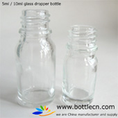 Clear Glass Boston Round Bottles and wide mouth bottle